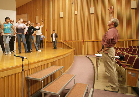 Yefim directing young artists